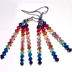 Swarovski Crystal Rainbow Earrings